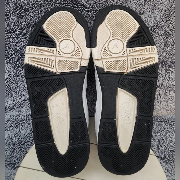 Nike Air Jordan Flight Court Basketball White Sail Black Men's Size 12 - Picture 8 of 9